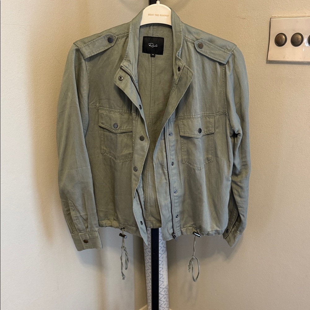 Khaki Military Style Rails Jacket